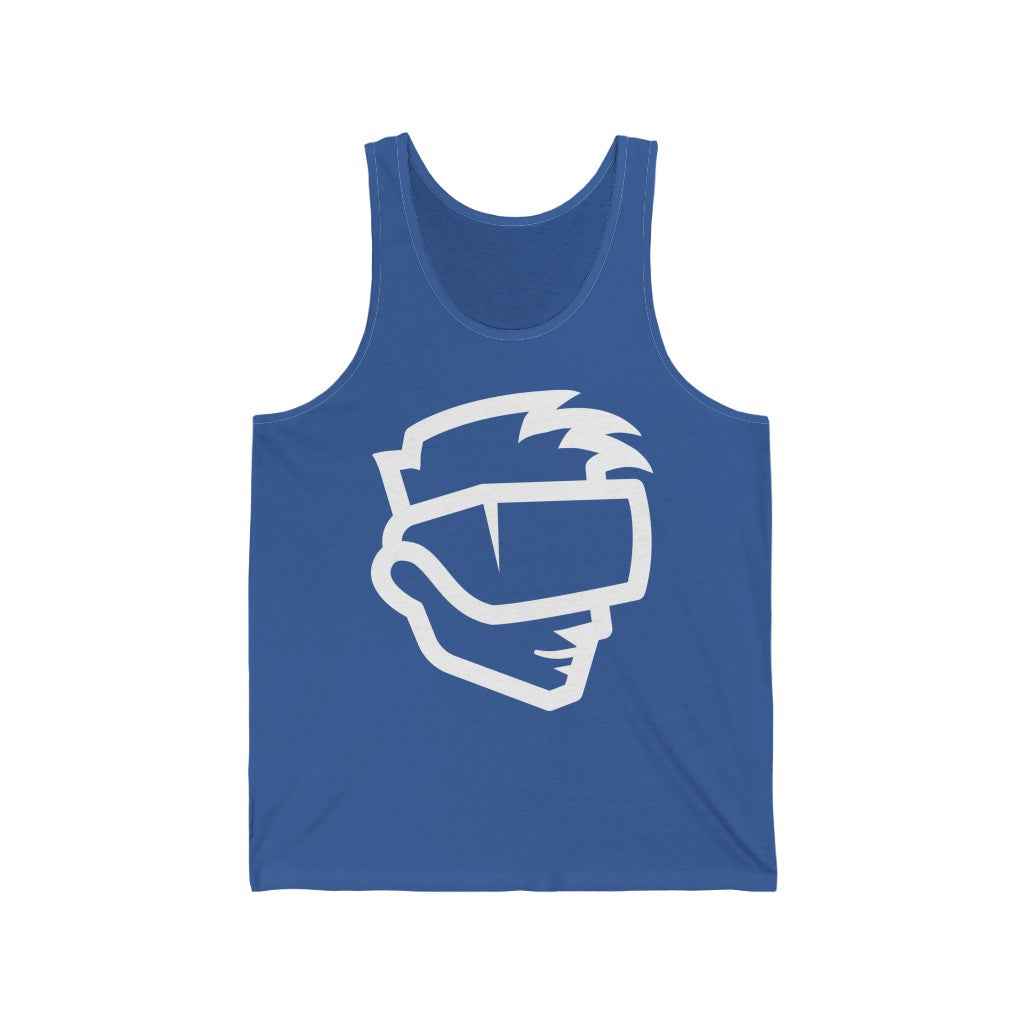 XR Immersion in White :: Unisex Jersey Metaverse Tank Top - METAVERSETEES : Metaverse Tees, T-shirts and Merch for Your Metaverse Life