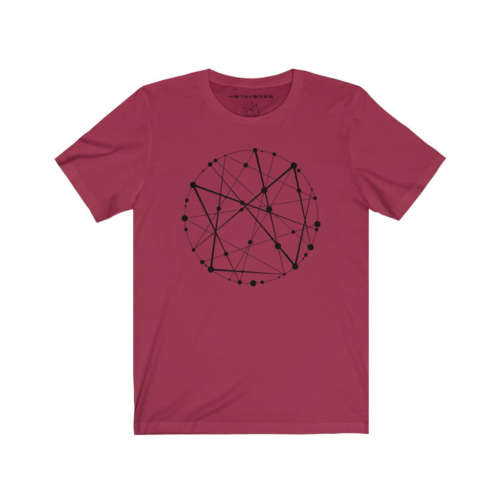 Blockchain Universe in Black :: Unisex Jersey Metaverse T-Shirt - METAVERSETEES : Metaverse Tees, T-shirts and Merch for Your Metaverse Life