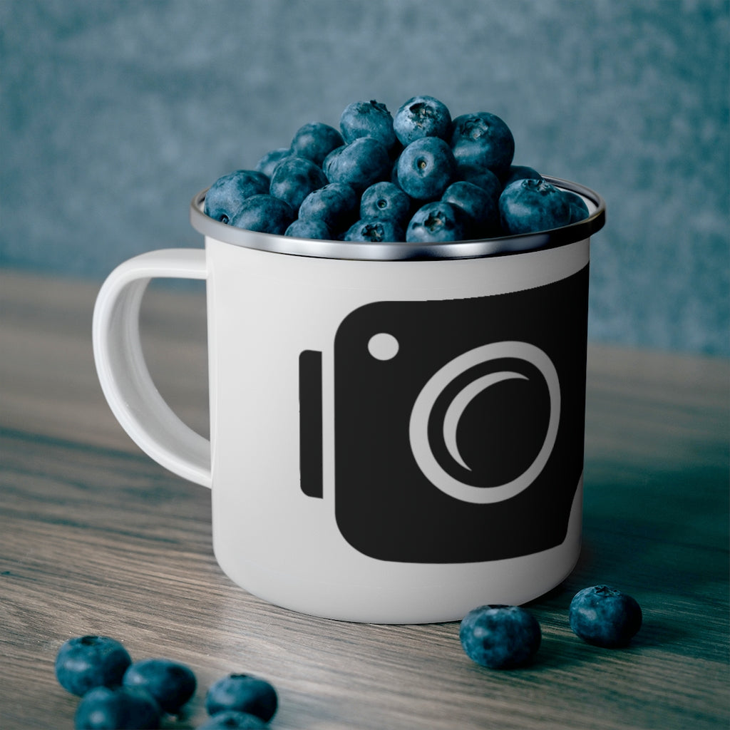 XR Headset Enamel Camping Mug - METAVERSETEES : Metaverse Tees, T-shirts and Merch for Your Metaverse Life