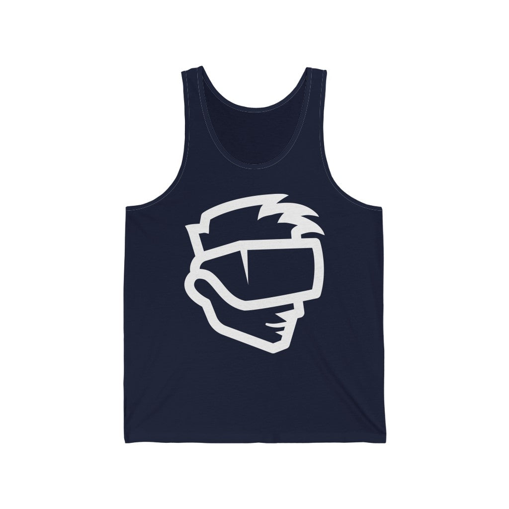 XR Immersion in White :: Unisex Jersey Metaverse Tank Top - METAVERSETEES : Metaverse Tees, T-shirts and Merch for Your Metaverse Life