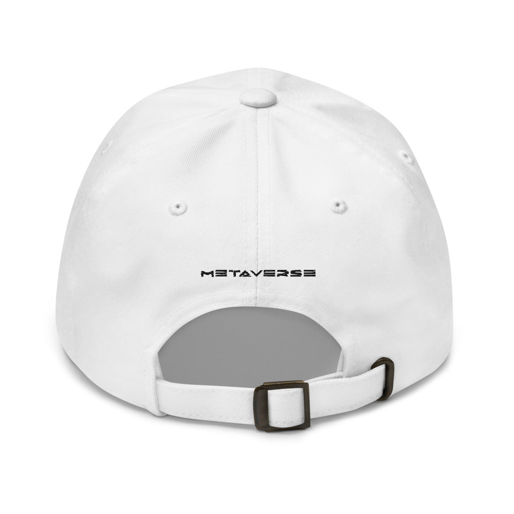 VR Headset in Black Puff Embroidery :: Dad Hat - METAVERSETEES : Metaverse Tees, T-shirts and Merch for Your Metaverse Life