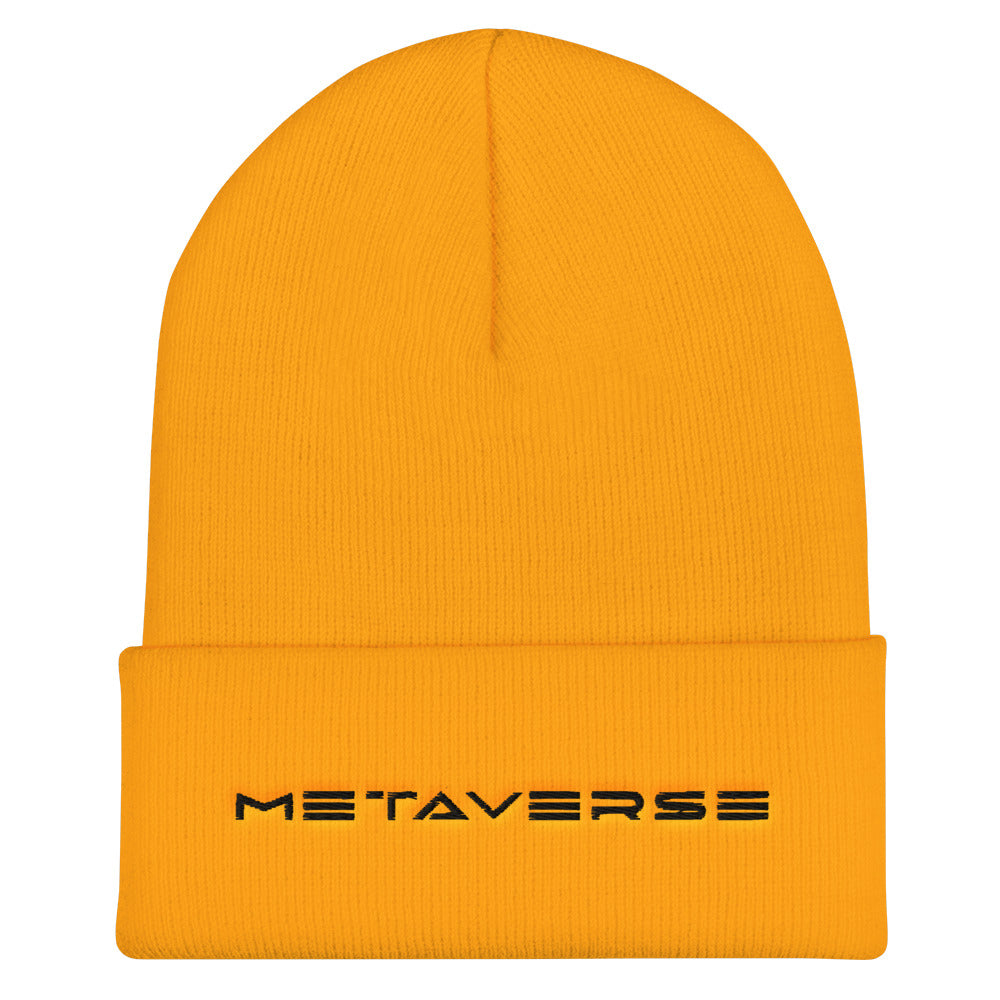 Metaverse Embroidered Beanie - METAVERSETEES : Metaverse Tees, T-shirts and Merch for Your Metaverse Life