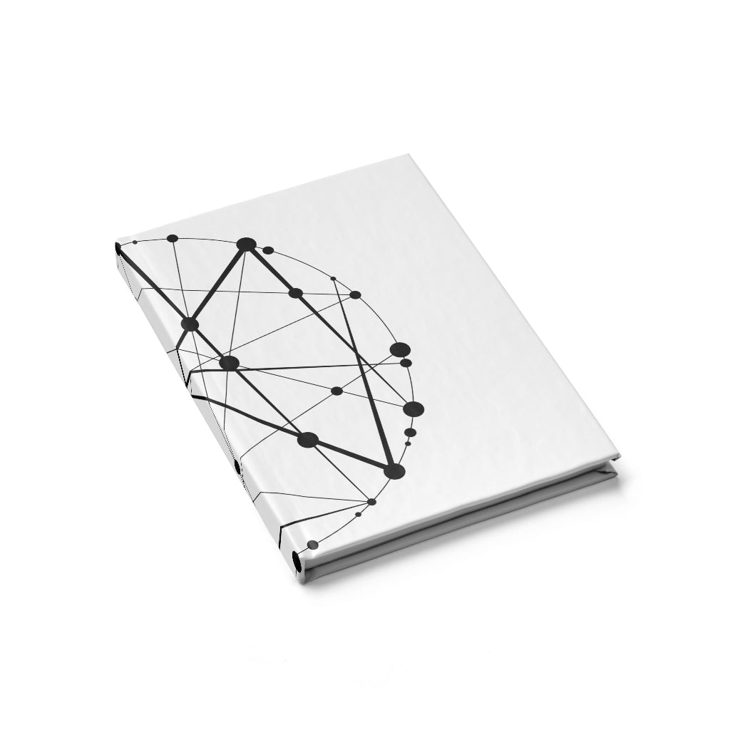 Blockchain Universe Wraparound Blank Journal - METAVERSETEES : Metaverse Tees, T-shirts and Merch for Your Metaverse Life