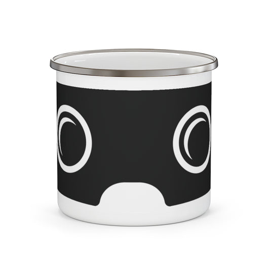 XR Headset Enamel Camping Mug - METAVERSETEES : Metaverse Tees, T-shirts and Merch for Your Metaverse Life