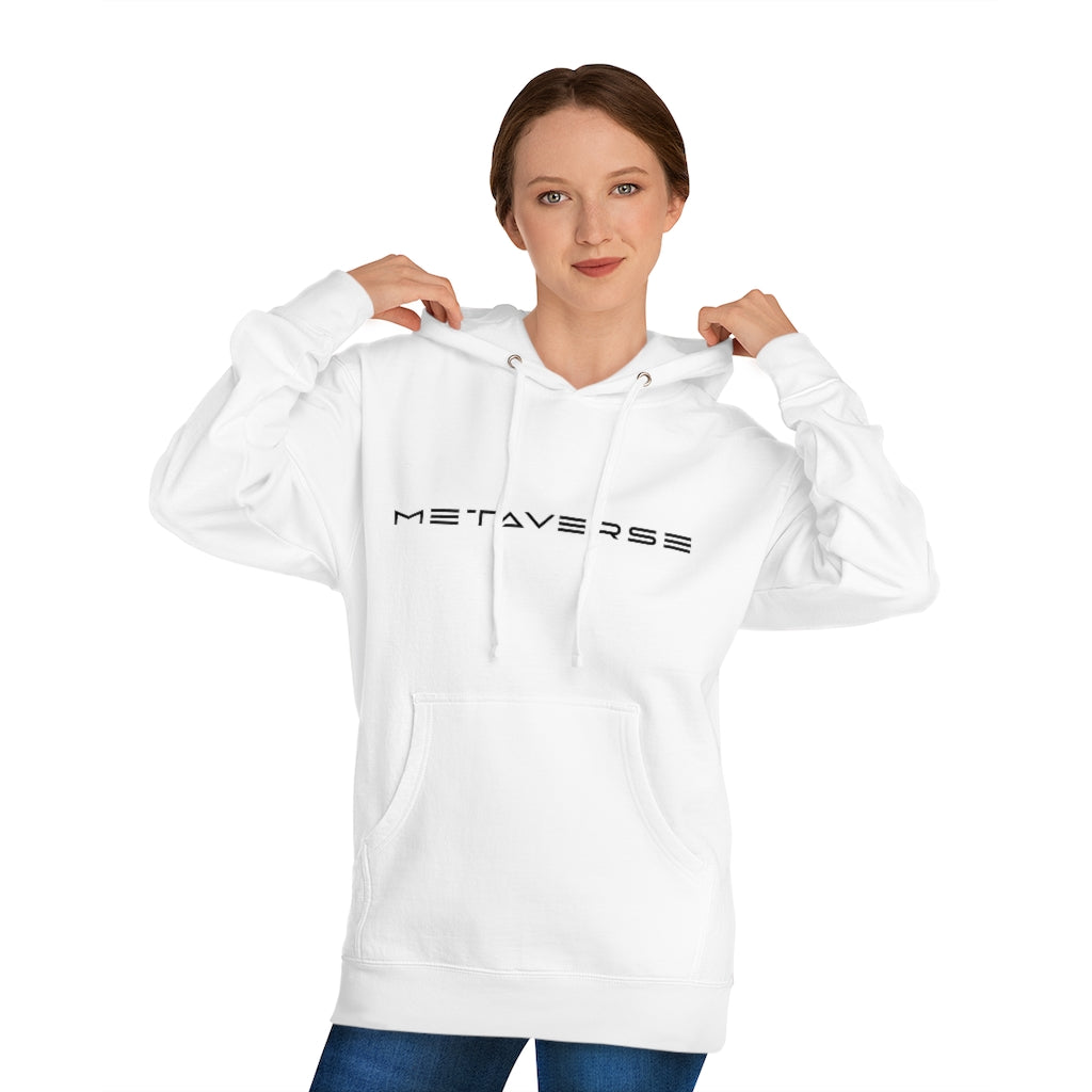 Metaverse in Black :: Unisex Cotton Blend Metaverse Hoodie - METAVERSETEES : Metaverse Tees, T-shirts and Merch for Your Metaverse Life