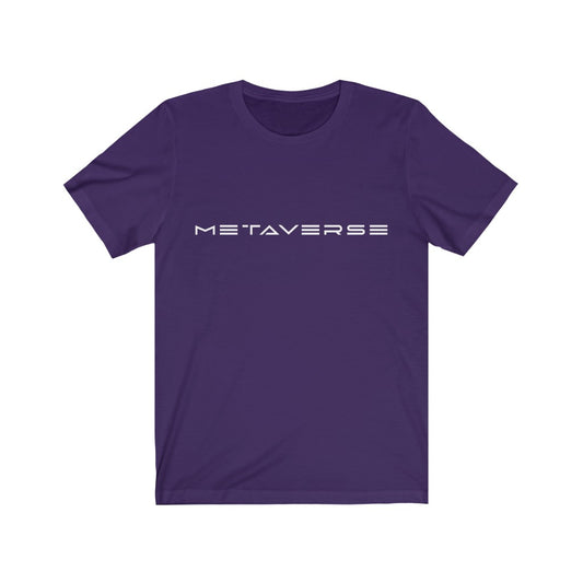 Metaverse in White :: Unisex Jersey Metaverse Tee - METAVERSETEES : Metaverse Tees, T-shirts and Merch for Your Metaverse Life