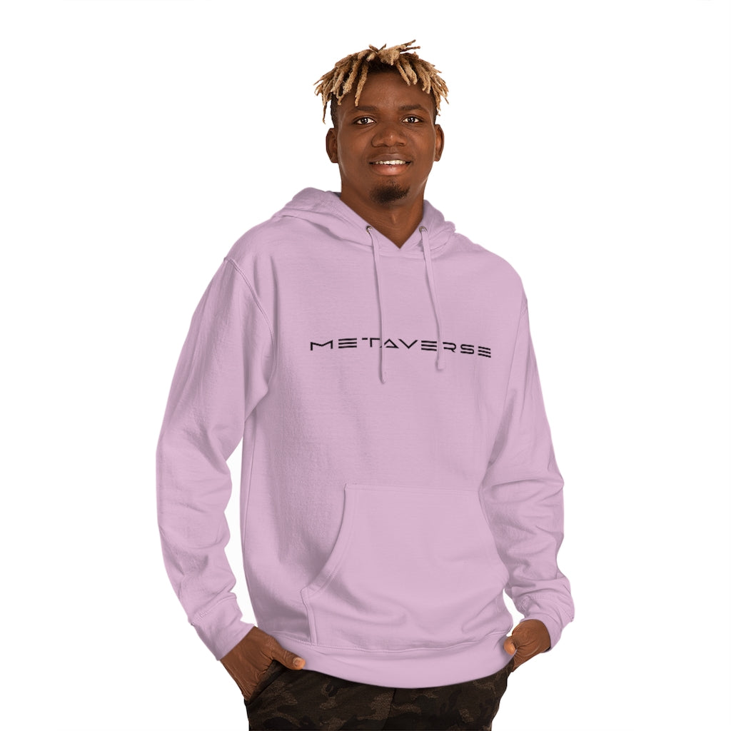 Metaverse in Black :: Unisex Cotton Blend Metaverse Hoodie - METAVERSETEES : Metaverse Tees, T-shirts and Merch for Your Metaverse Life