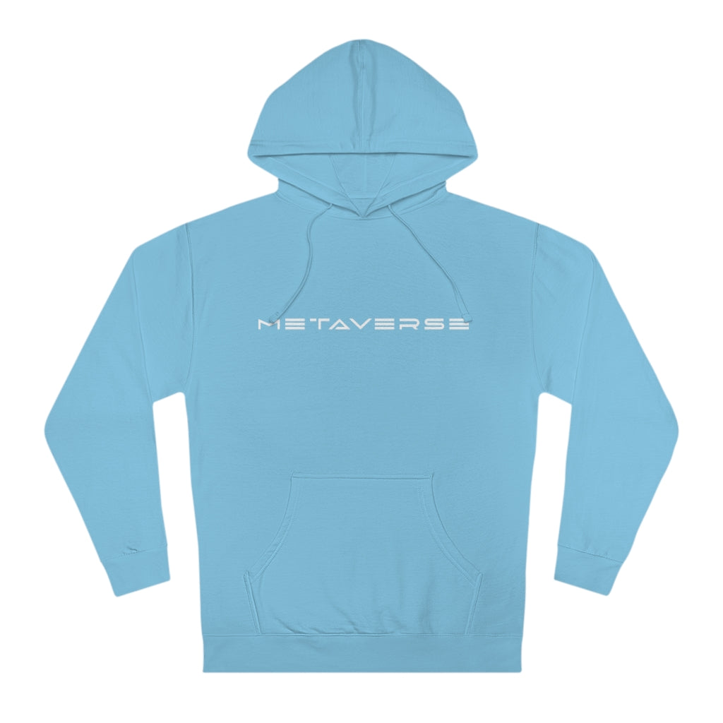 Metaverse in White :: Unisex Cotton Blend Metaverse Hoodie - METAVERSETEES : Metaverse Tees, T-shirts and Merch for Your Metaverse Life