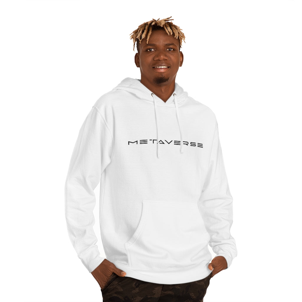 Metaverse in Black :: Unisex Cotton Blend Metaverse Hoodie - METAVERSETEES : Metaverse Tees, T-shirts and Merch for Your Metaverse Life