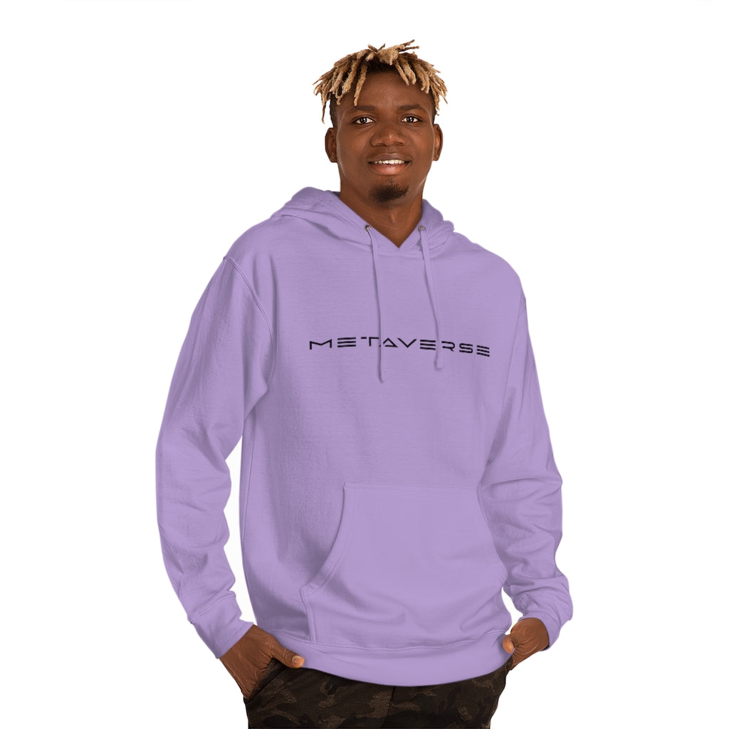 Metaverse in Black :: Unisex Cotton Blend Metaverse Hoodie - METAVERSETEES : Metaverse Tees, T-shirts and Merch for Your Metaverse Life