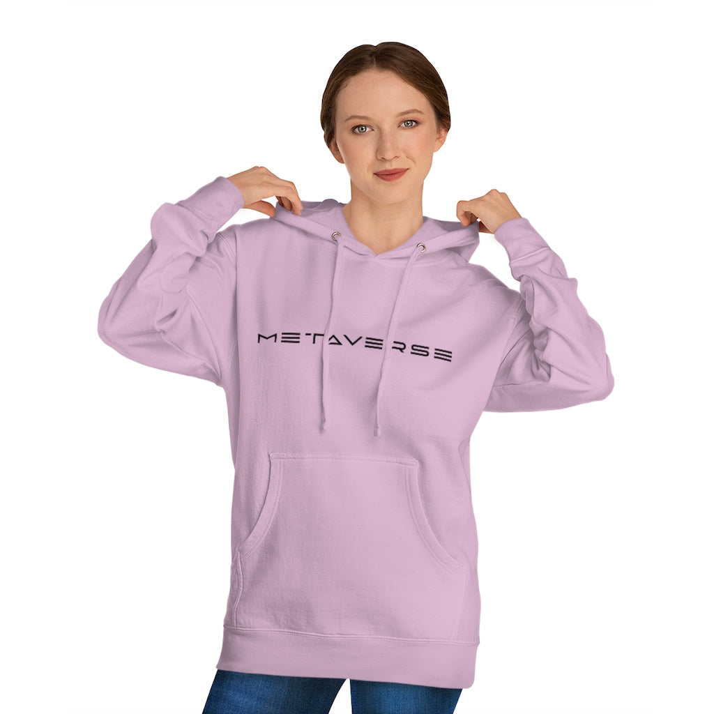 Metaverse in Black :: Unisex Cotton Blend Metaverse Hoodie - METAVERSETEES : Metaverse Tees, T-shirts and Merch for Your Metaverse Life