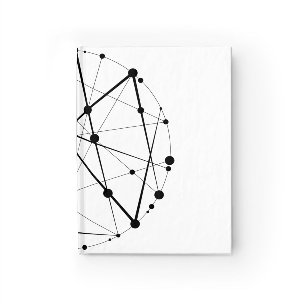 Blockchain Universe Wraparound Blank Journal - METAVERSETEES : Metaverse Tees, T-shirts and Merch for Your Metaverse Life