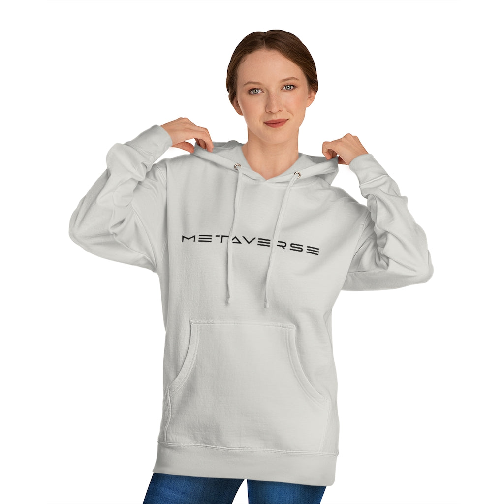 Metaverse in Black :: Unisex Cotton Blend Metaverse Hoodie - METAVERSETEES : Metaverse Tees, T-shirts and Merch for Your Metaverse Life