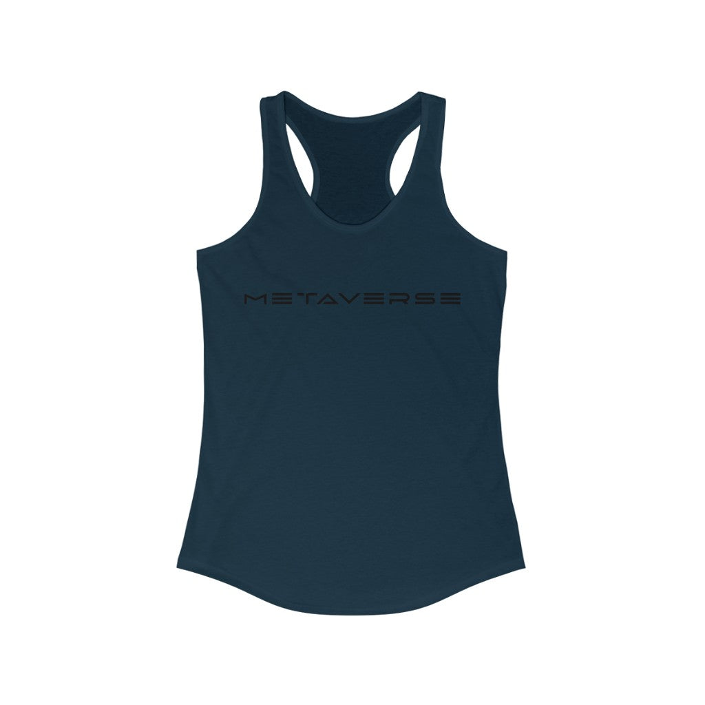 Metaverse in Black :: Women's Metaverse Racerback Tank Top - METAVERSETEES : Metaverse Tees, T-shirts and Merch for Your Metaverse Life