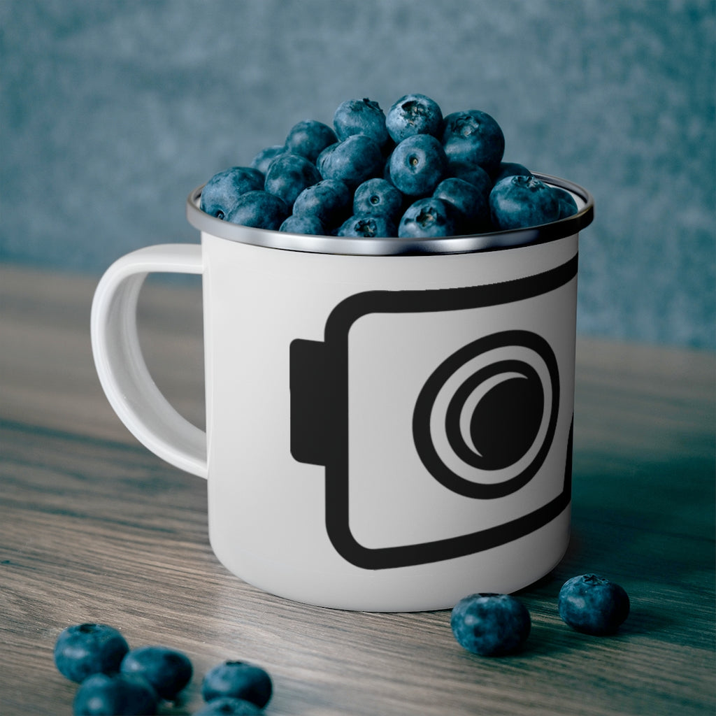 VR Headset Enamel Camping Mug - METAVERSETEES : Metaverse Tees, T-shirts and Merch for Your Metaverse Life