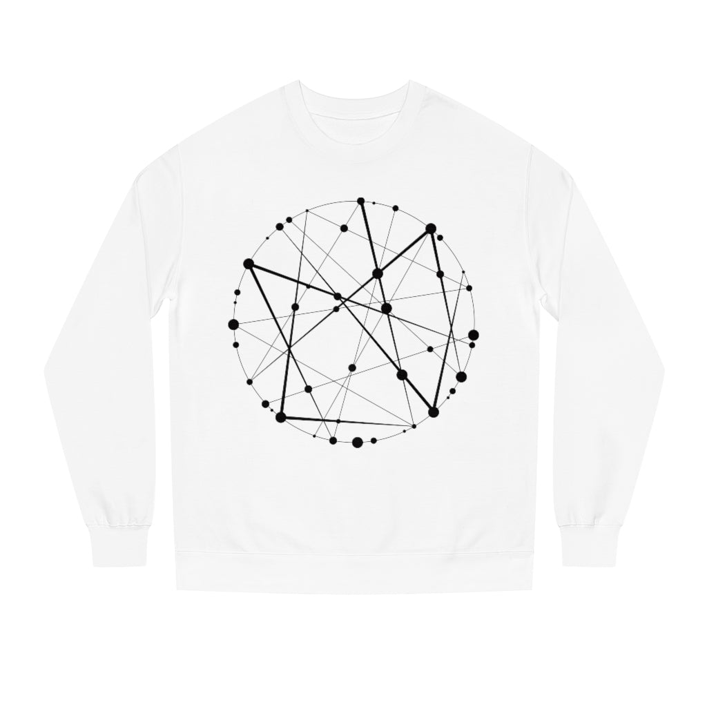 Blockchain Universe in Black :: Unisex Crew Neck Sweatshirt - METAVERSETEES : Metaverse Tees, T-shirts and Merch for Your Metaverse Life