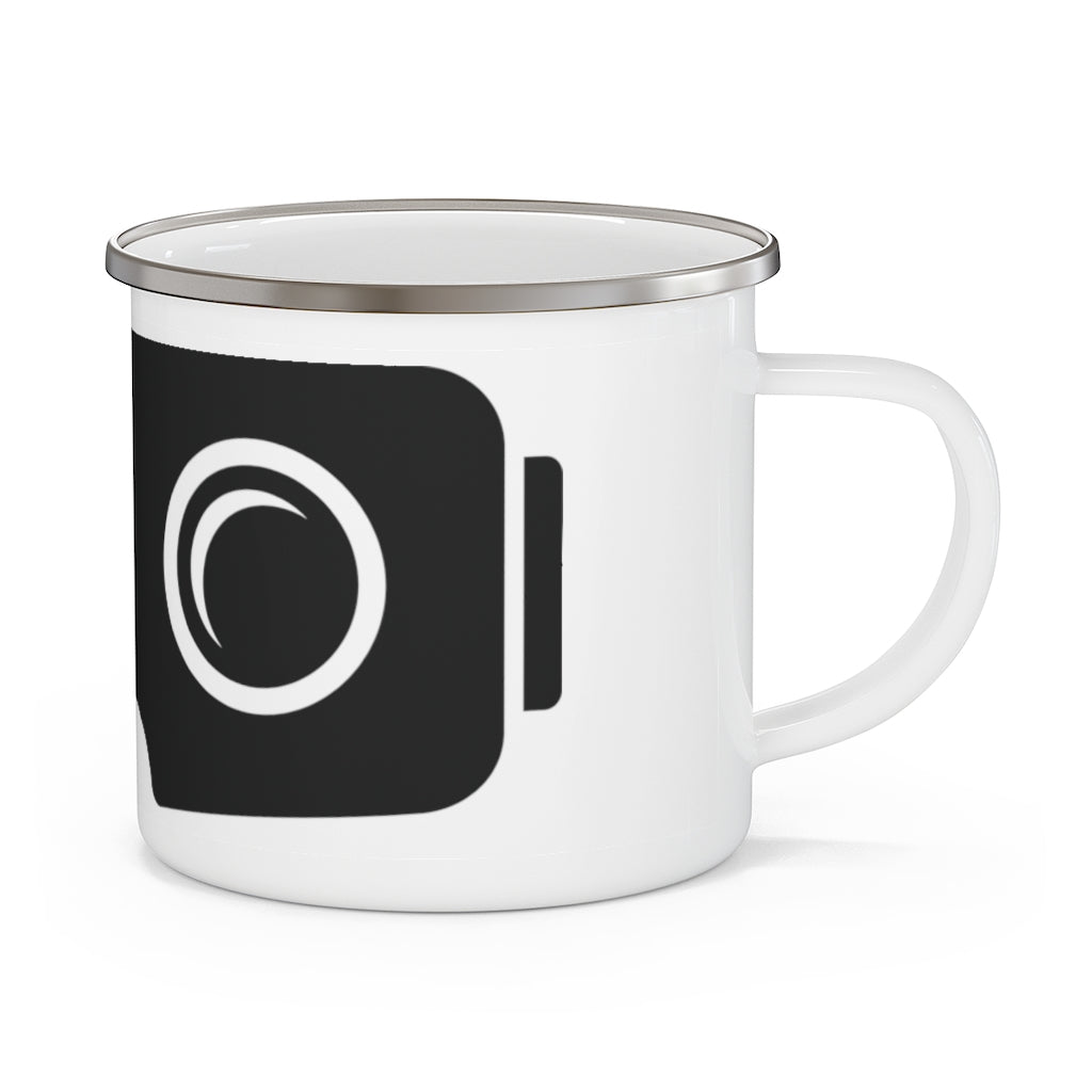 White Enamel Camping Mug, 4ct.