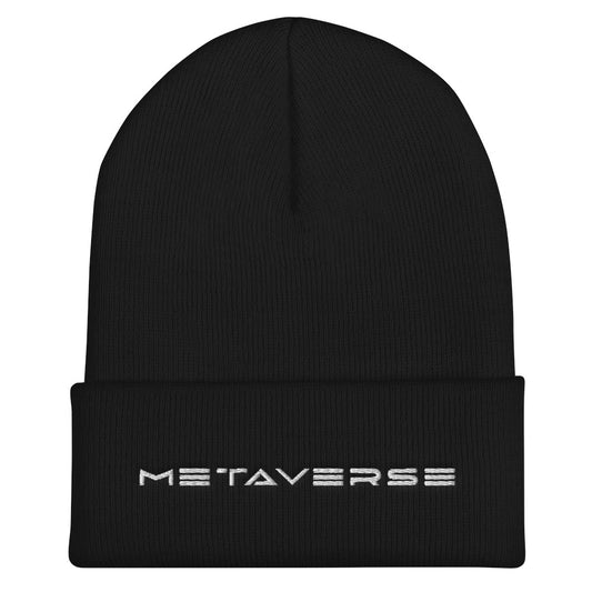 Metaverse Embroidered Beanie - METAVERSETEES : Metaverse Tees, T-shirts and Merch for Your Metaverse Life