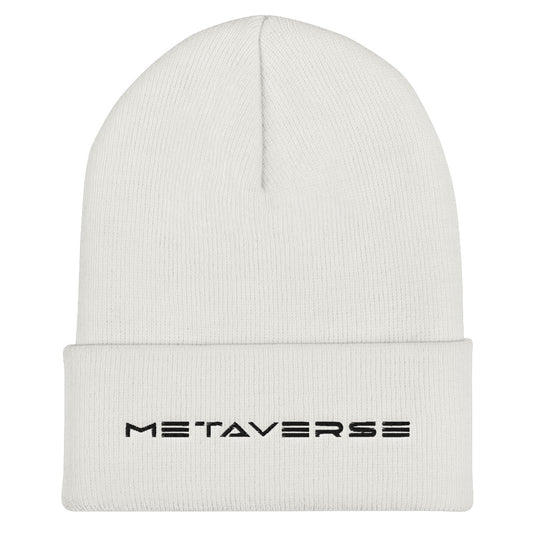 Metaverse Embroidered Beanie - METAVERSETEES : Metaverse Tees, T-shirts and Merch for Your Metaverse Life